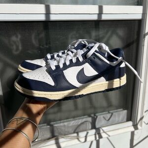 Nike Navy and White Athletic Shoes